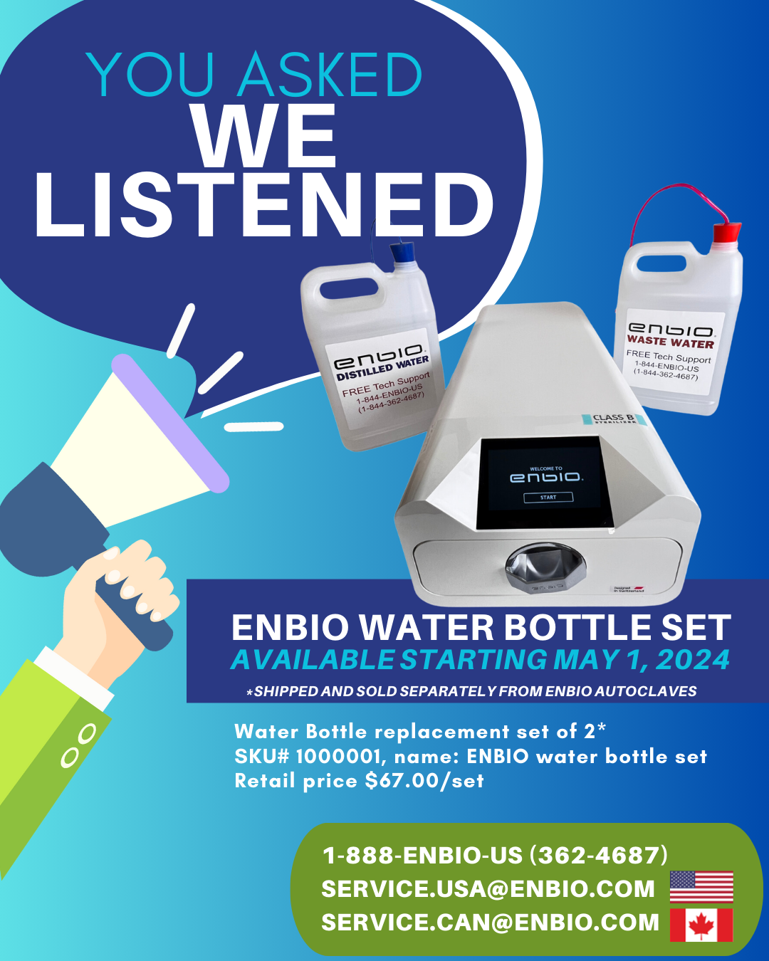 Enbio water bottle set product image