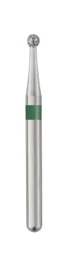 Piranha Diamond Single-Use Burs, FG, Round, # 801-012, 1.2 mm, Coarse, Green, 25/Pk, 801-012C thumbnail 12