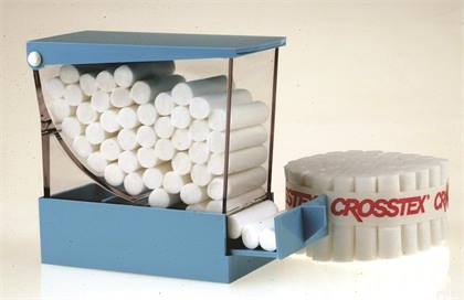 Cotton Roll Dispenser Deluxe White - Cotton Roll Dispenser Deluxe White - Image 1