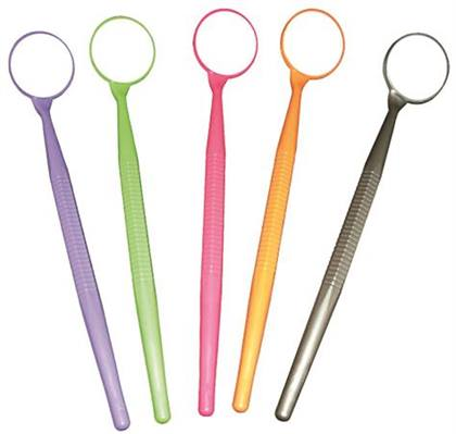 Hand Mega Mirror 15.5 in 2.5 in Lens Neon Green Ea thumbnail 7