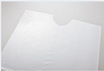 -Plastic Apron White (100) thumbnail 2