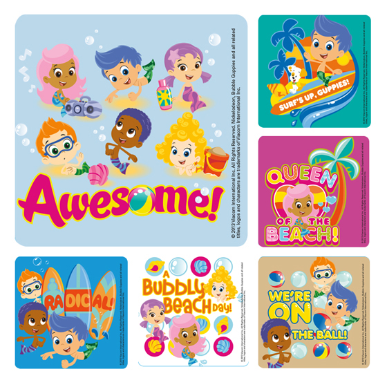 Stickers Bubble Guppies Assorted 100/Rl thumbnail 2