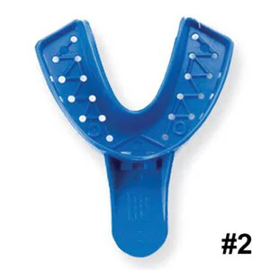 Tray-Aways Disposable Double Arch Impression Tray Perforated 2 Large Lower 12/Bg thumbnail 13
