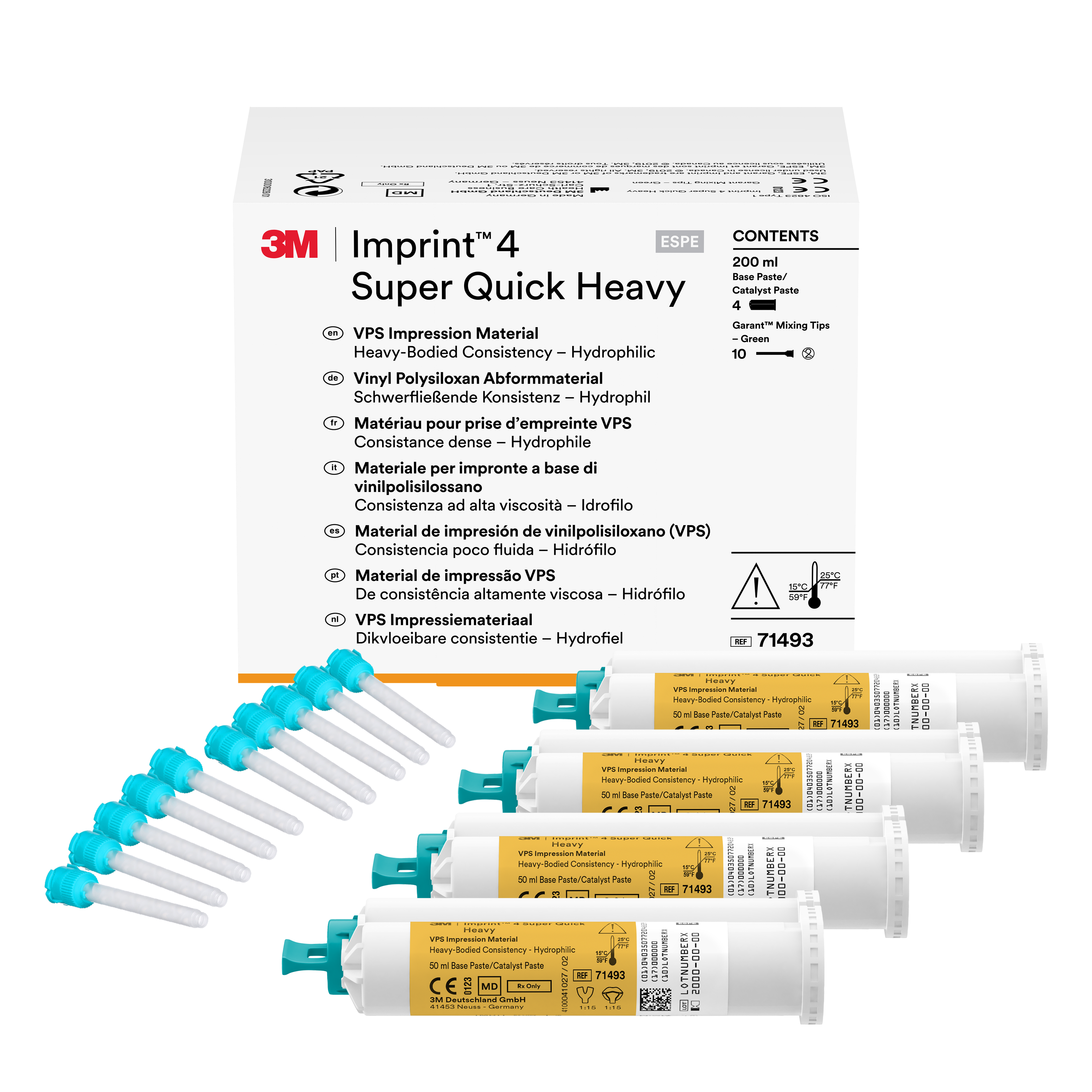 Imprint 4 Preliminary Garant VPS Impression Material, Heavy Body, Super Quick, Refill, 4/Pk thumbnail 13