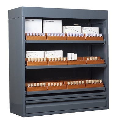 -CAD/CAM Block Locker, Large w/Copper Organizers thumbnail 2