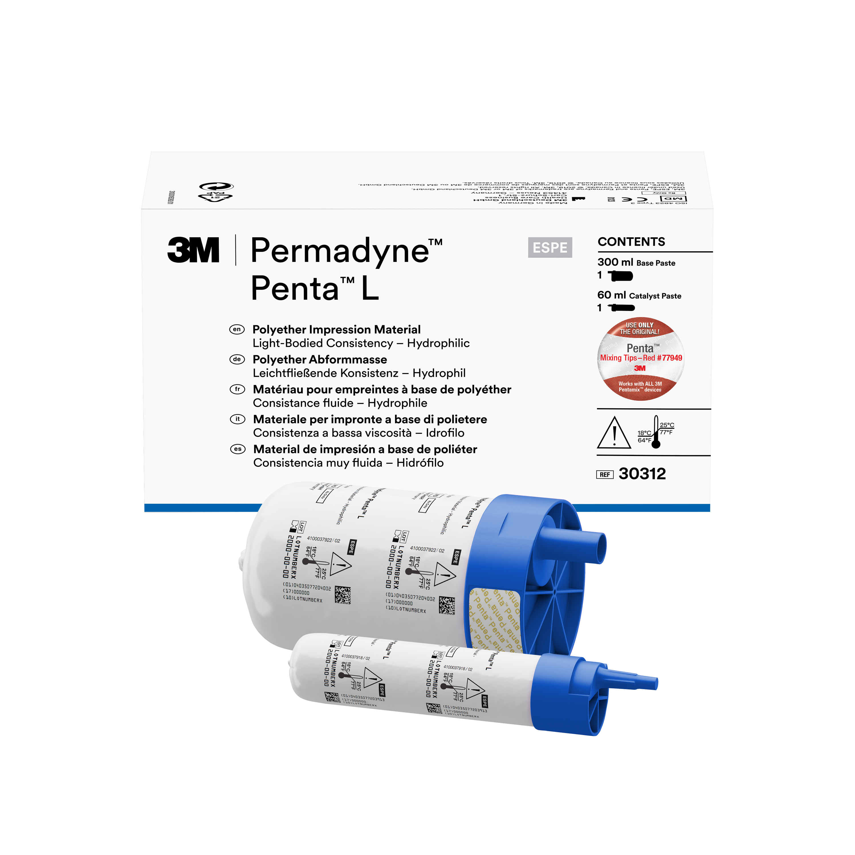 Permadyne Penta, Light Body, Regular Set, Refill, Blue, 1/Pk thumbnail 14