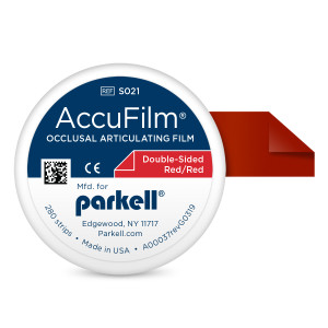 Accufilm I Double-Sided, Super Thin Articulating Film, Precut, Red/Red, 280/Pk, S021 thumbnail 14