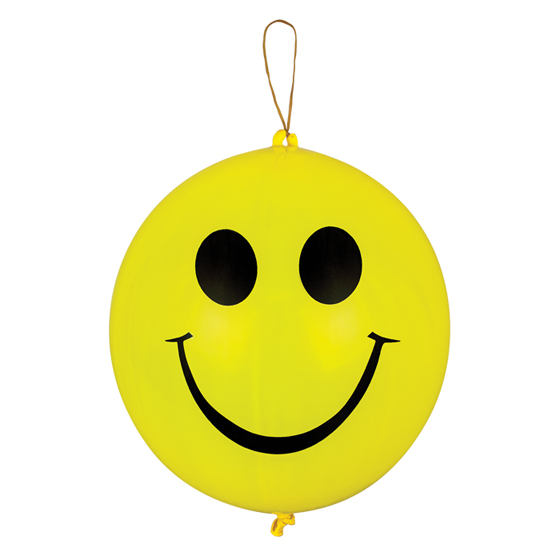 Toy Punch Balloons Smile Face 8.75 in 36/Pk product image