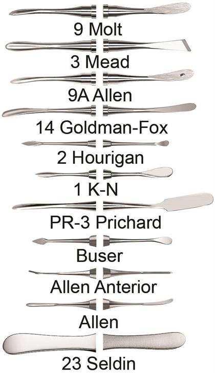 Periosteal Elevator, Allen, Double-End, Black Line Handle, 1/Pk, PPAELX thumbnail 6