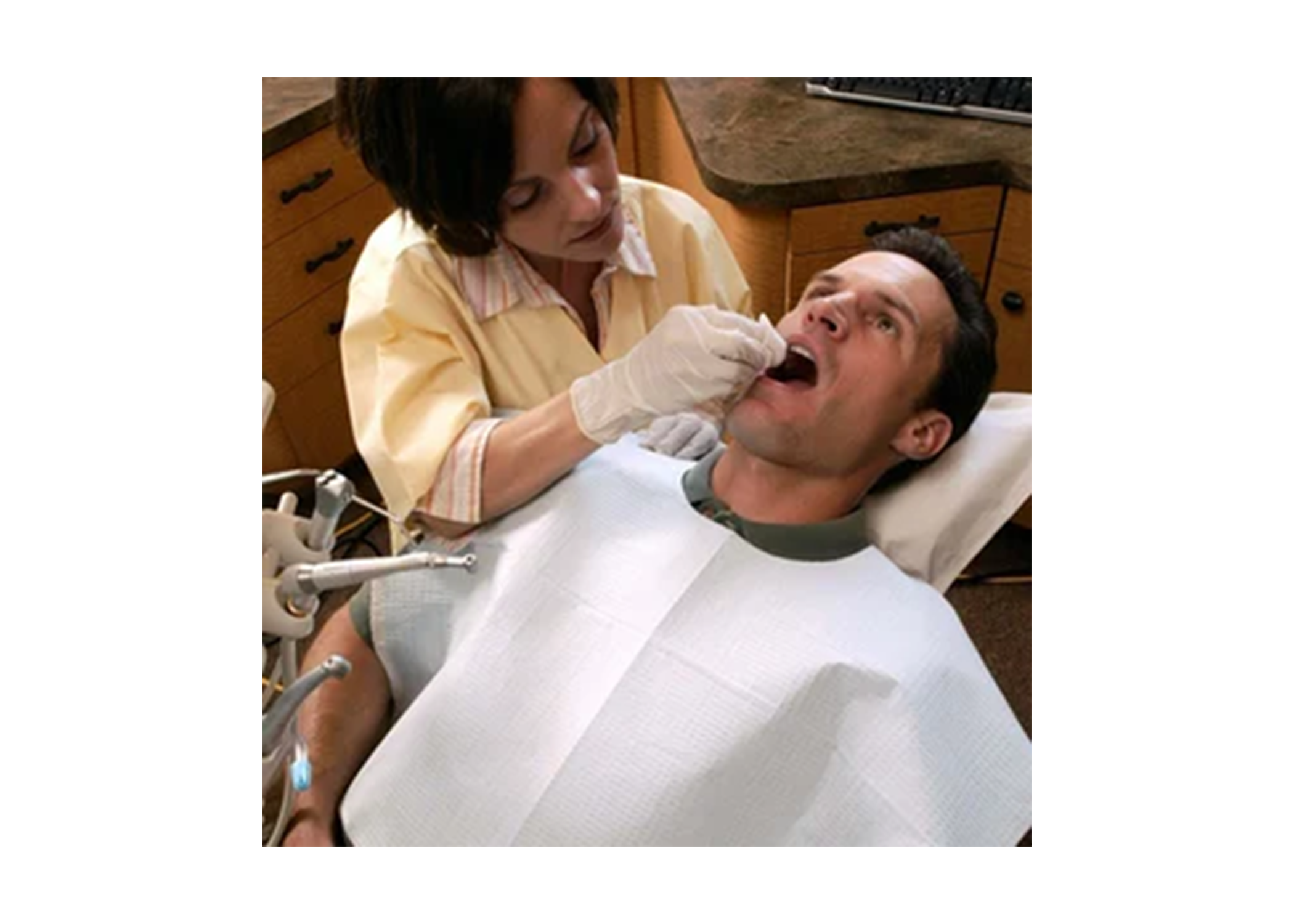 Surgery 18X25 Blue Poly Bib (250) product image