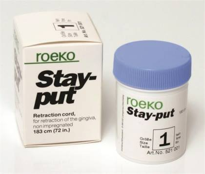 Roeko Stay-put Retraction Cord, Non-Impregnated, Thick, 1/Pk, 521003 thumbnail 12