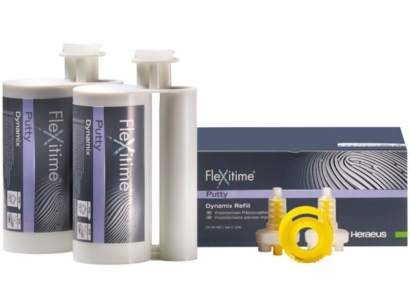 Flexitime Dynamix Putty Refill: 2 380 Ml Cartridges Mixing Tips & 1 Fixation Ring thumbnail 9
