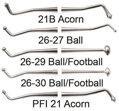 Burnisher, Ball/Football, Double-End, Standard Handle, # 26-29, 1/Pk, AEB26-29BF thumbnail 11
