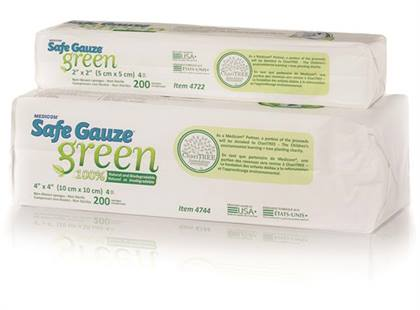 -Safe-Gauze Green 4X4 Non-Woven Sponges (2M) - -Safe-Gauze Green 4X4 Non-Woven Sponges (2M) - Image 1