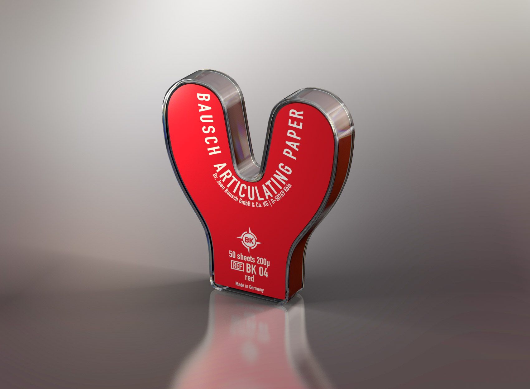 Arti-Check Micro-Thin Articulating Paper, Horseshoe, 200 microns, Red, 50/Pk, BK04 thumbnail 7