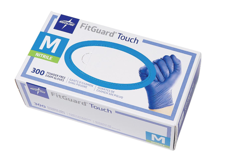 FitGuard Nitrile LRG PF Txt Gloves, Blue (250) product image