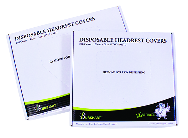 Headrest Cover Clear Jumbo 10 x 4 x 15 (250) product image