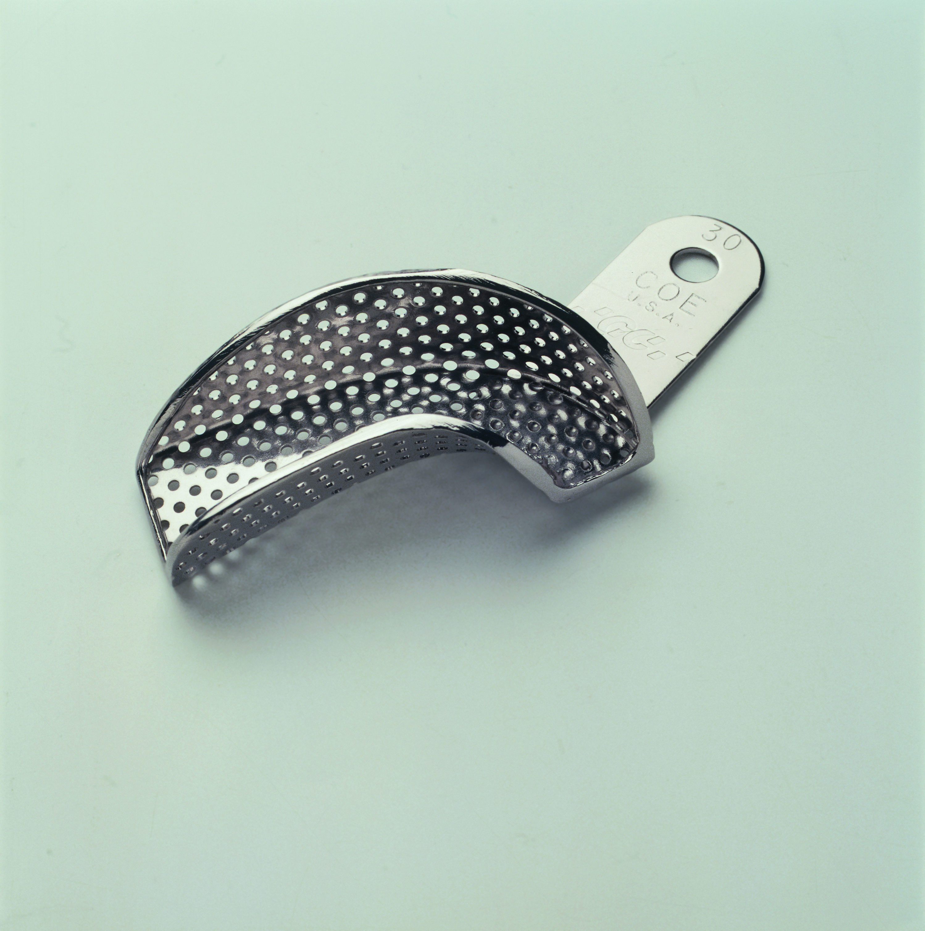 Coe Nickel-Plated Metal Perforated Partial Impression Trays, # 30, Upper Left/Lower Right, 1/Pk, 260301 thumbnail 14