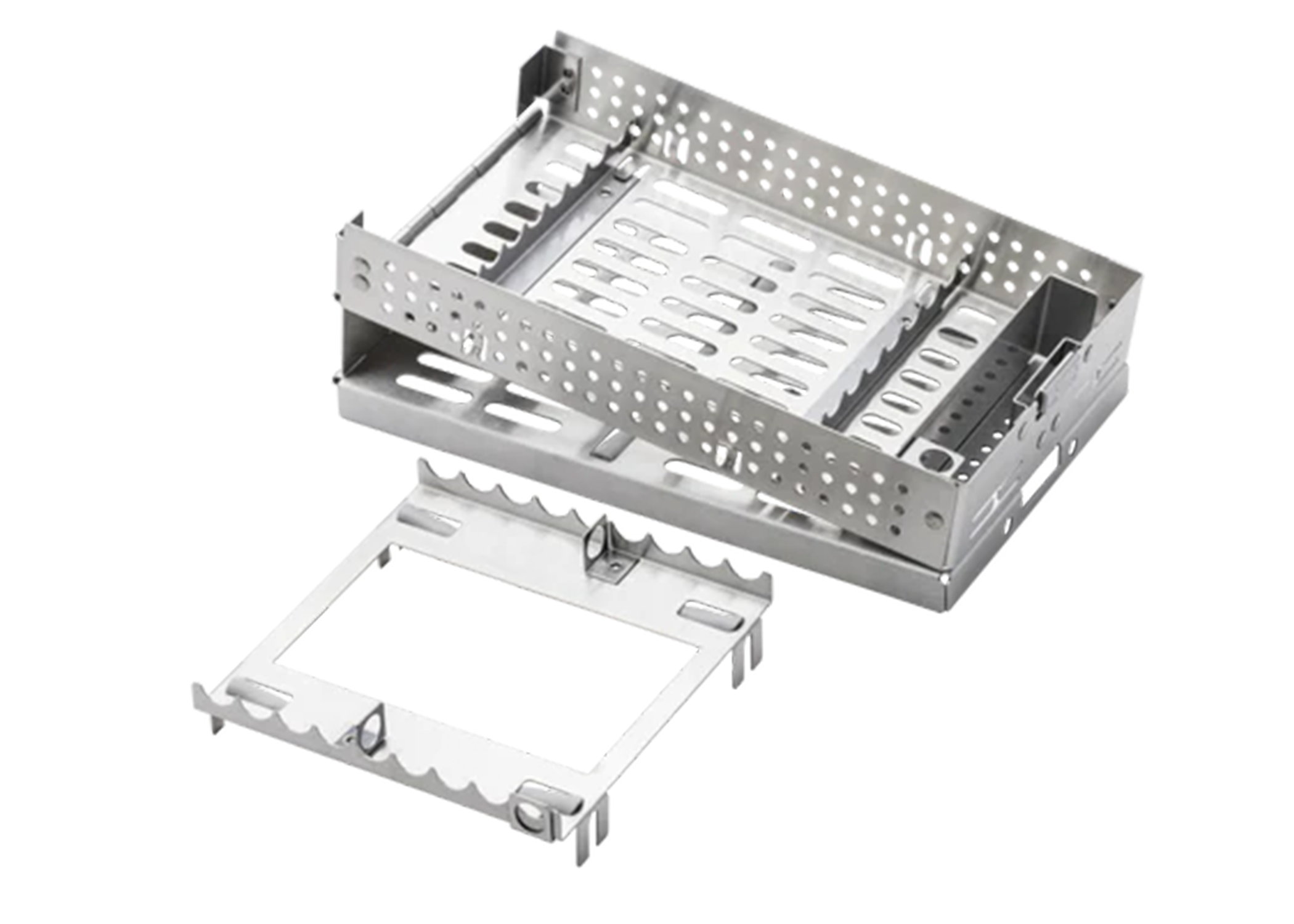 Flip-Top Instrument Cassette Stainless Steel Silver 18 Instruments Ea thumbnail 2