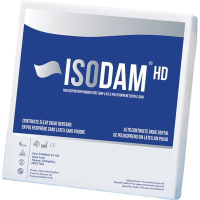 Isodam HD Latex-Free Rubber Dam 5 in x 5 in Hvy Ga Ryl Bl Unflvrd Unscntd 20/Pk thumbnail 3