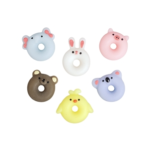 Stretchy Toy Squishy Animal Rings Assorted Animals 1.5 in 48/Pk thumbnail 2