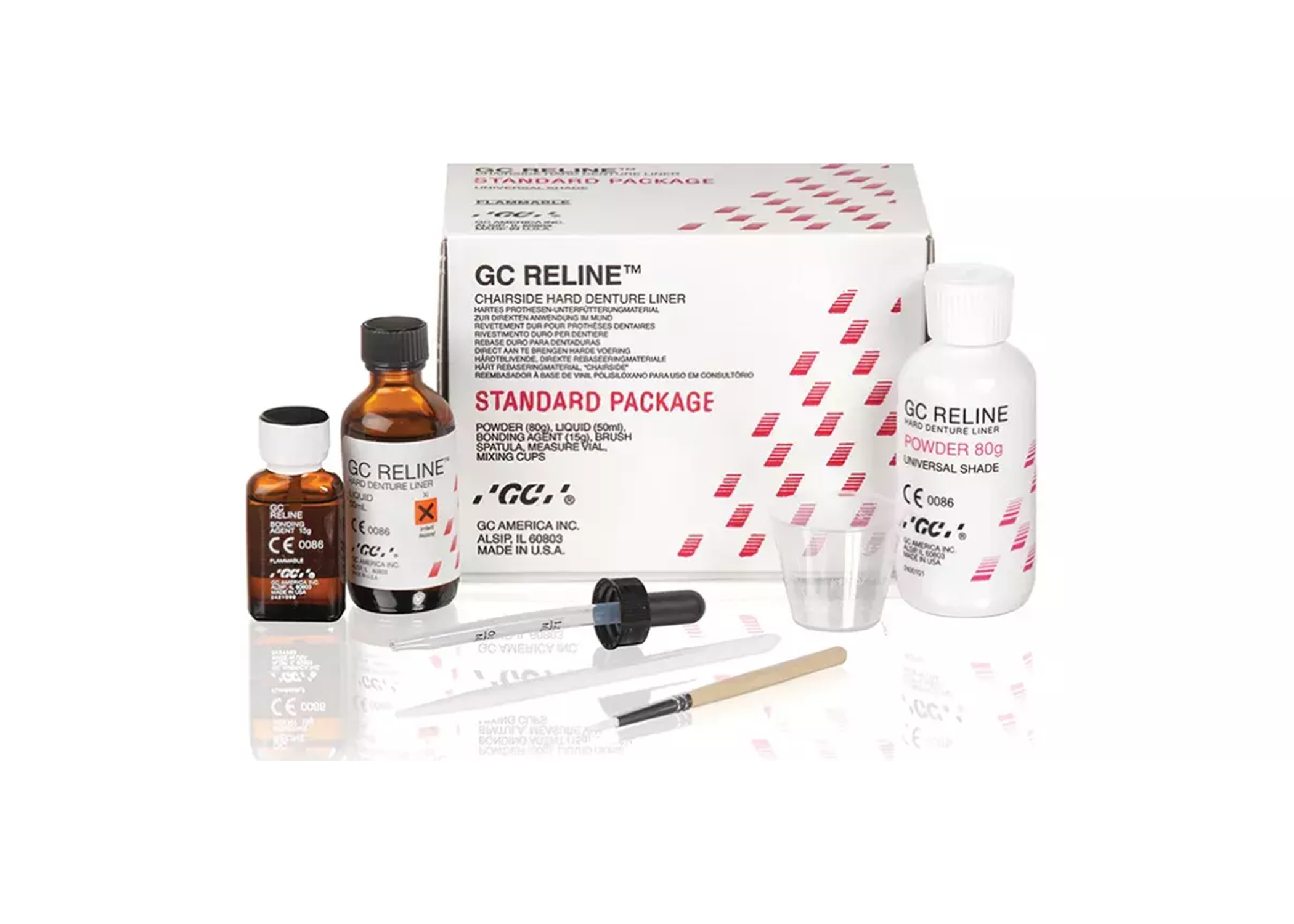 GC Reline Chairside Hard Denture Liner, Powder Refill, 80 g, 1/Pk, 346002 thumbnail 12