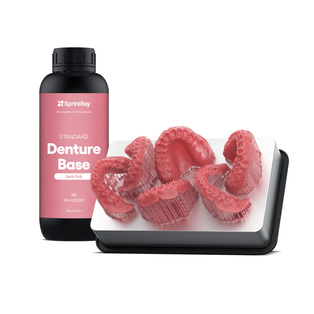 SprintRay Denture Base Resin Dark Pink Ea thumbnail 6