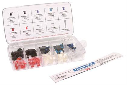 Poli-Pro Disc Composite Polishers, Refill, 1/2", Medium, Grit Down, Light Blue, 40/Pk thumbnail 8