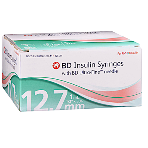 Syringe w/Needle, 1cc, Ultra-Fine 30G x 1/2" (100) thumbnail 2