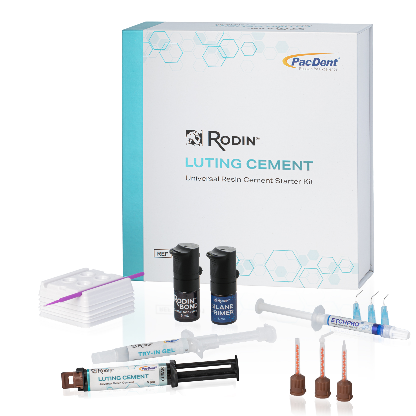 Rodin Resin Cement Resin Modified Glass Ionomer Luting Cement Astd Cmplt Kt Ea image
