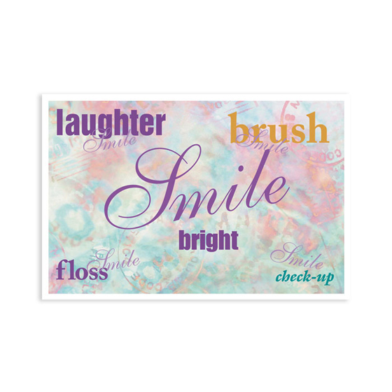Laser 4-Up Recall Cards Smile Pastels 8.5 in x 11 in 200/Pk thumbnail 3